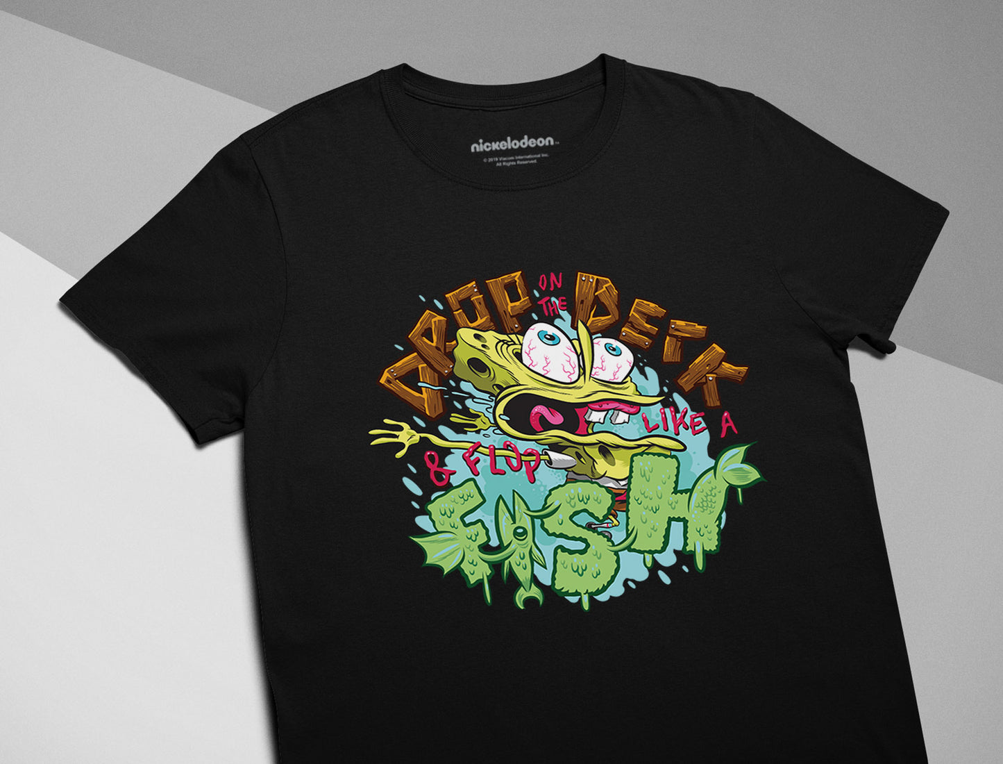 Spongebob Squarepants "Flop Like a Fish" Kids T-Shirt