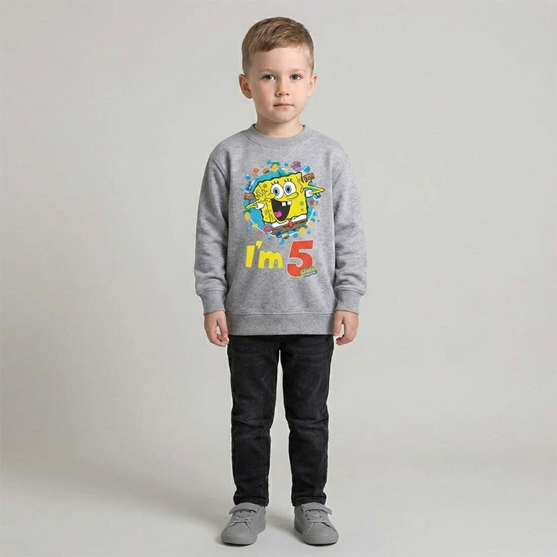 Spongebob 6th Birthday Kids Sweatshirt