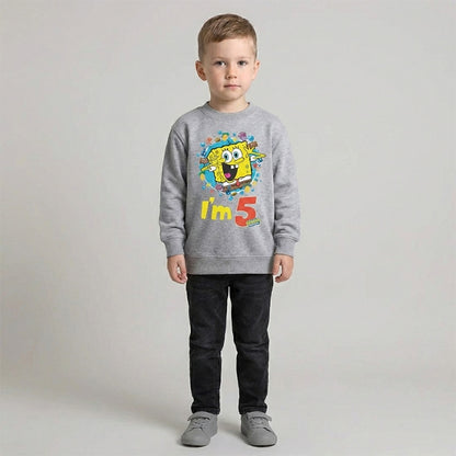 Spongebob 6th Birthday Kids Sweatshirt