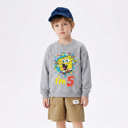 Spongebob 6th Birthday Kids Sweatshirt