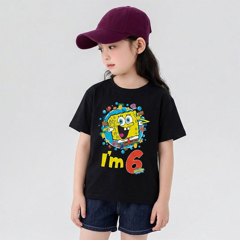 Spongebob 6th Birthday Toddler & Kids T-Shirt