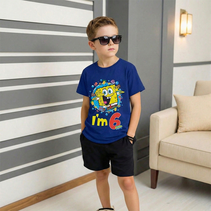 Spongebob 6th Birthday Toddler & Kids T-Shirt