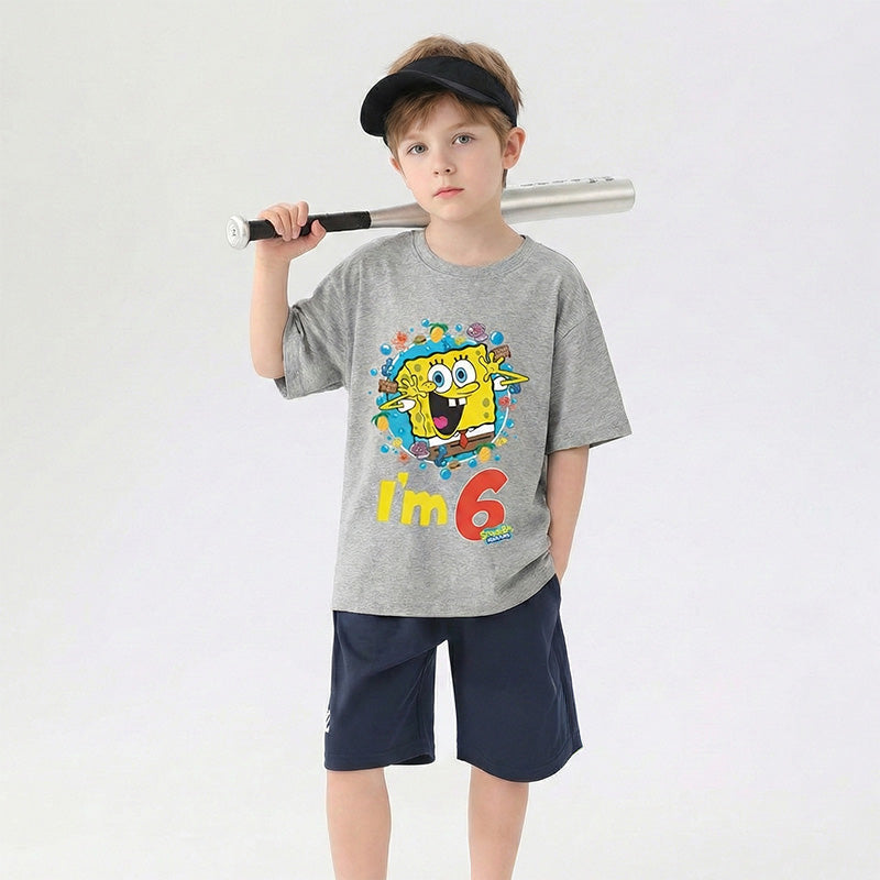 Spongebob 6th Birthday Toddler & Kids T-Shirt
