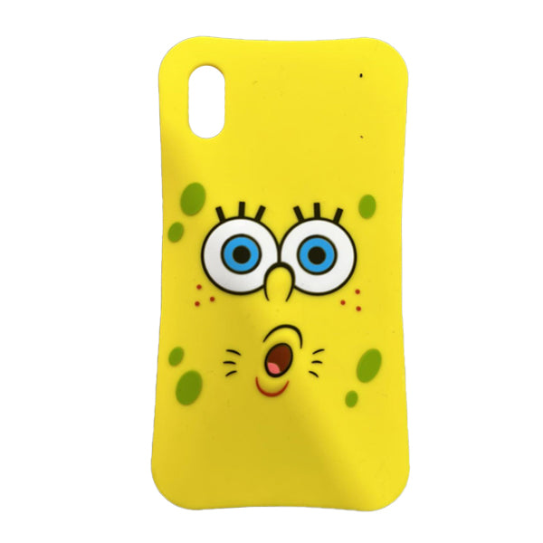 Spongebob Surprised Silicone Case for iPhone XR, and all 11 / 12 / 13 / 14 Versions