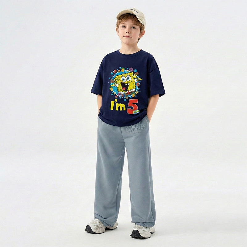 Spongebob Squarepants 5th Birthday Kids T-Shirt