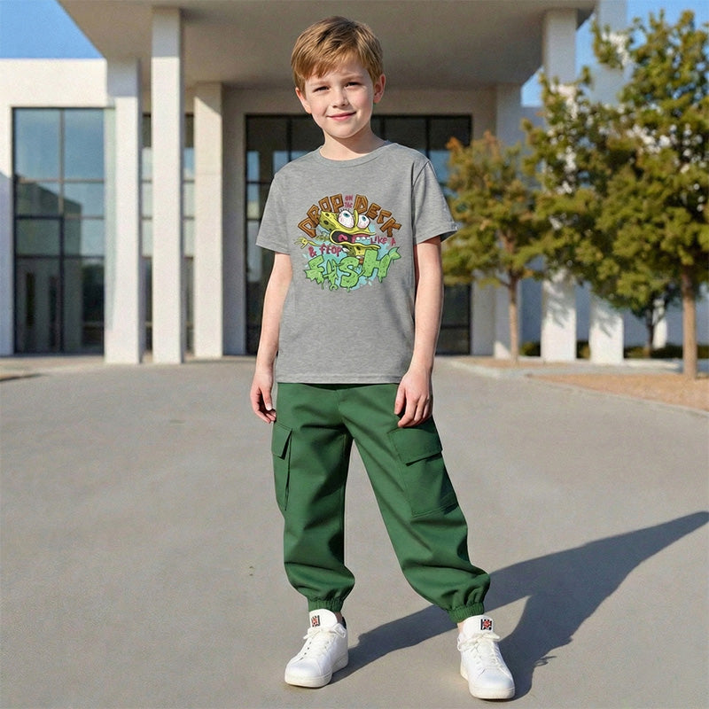 Spongebob Squarepants "Flop Like a Fish" Kids T-Shirt