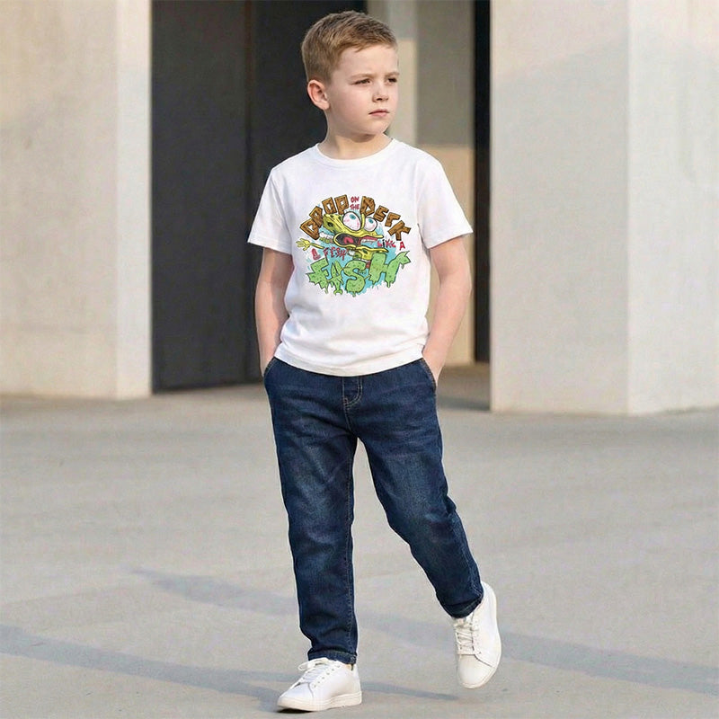 Spongebob Squarepants "Flop Like a Fish" Kids T-Shirt