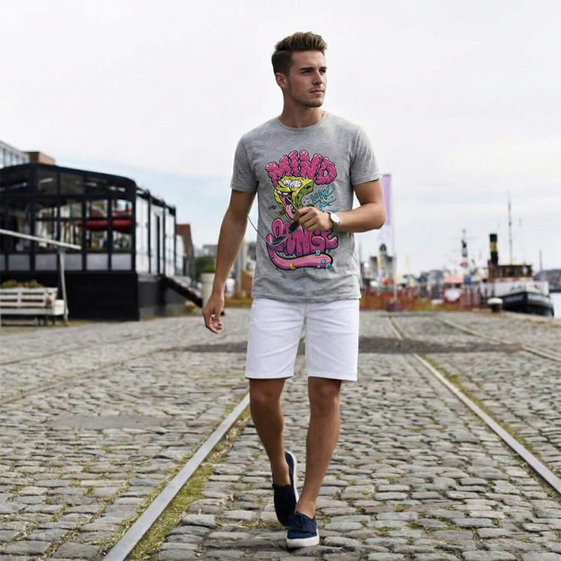 Spongebob Squarepants Mind Men T-Shirt
