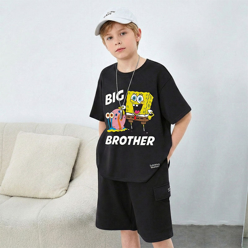 Spongebob and Gary Big Brother Toddler & Kids T-Shirt