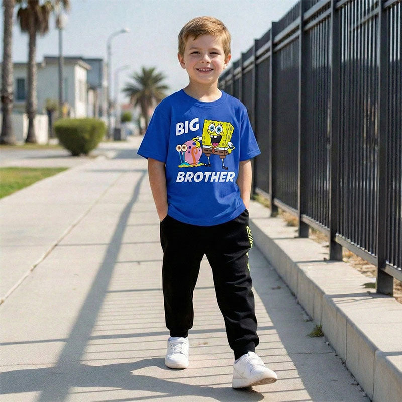 Spongebob and Gary Big Brother Toddler & Kids T-Shirt