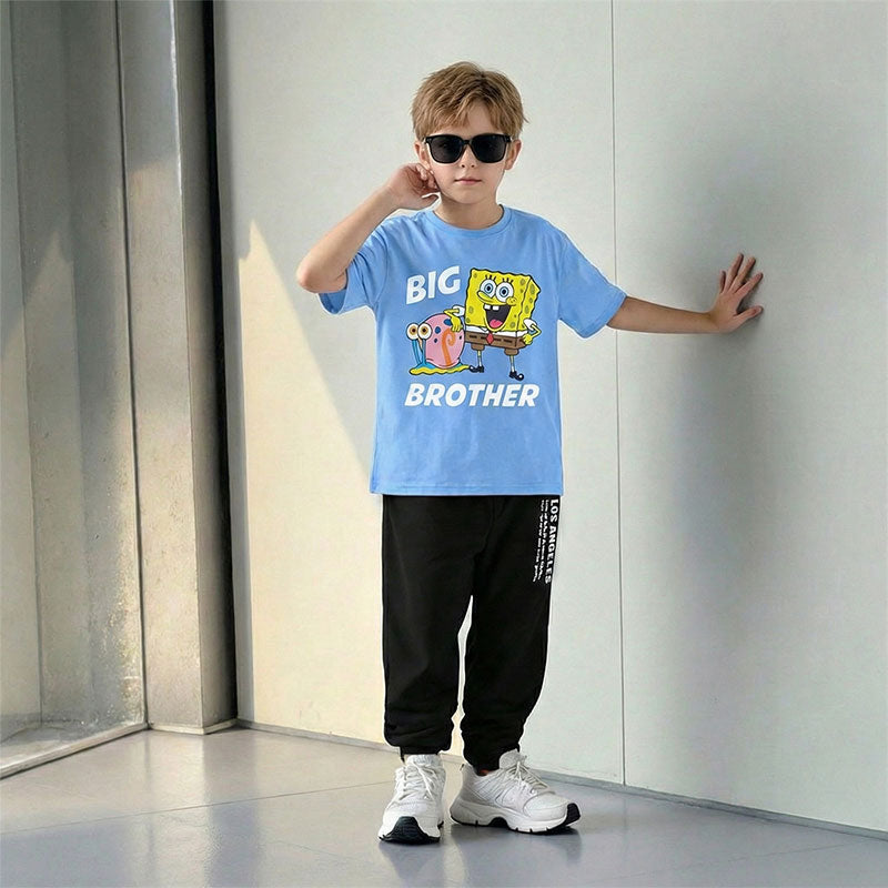 Spongebob and Gary Big Brother Toddler & Kids T-Shirt