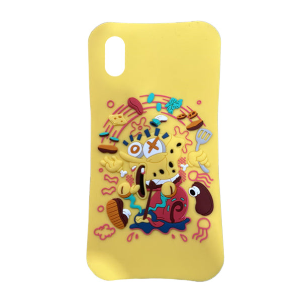 Spongebob and Gary Silicone Case for iPhone XR, and all 11 / 12 / 13 / 14 Versions