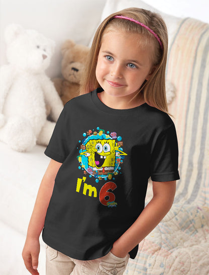 Spongebob 6th Birthday Toddler & Kids T-Shirt