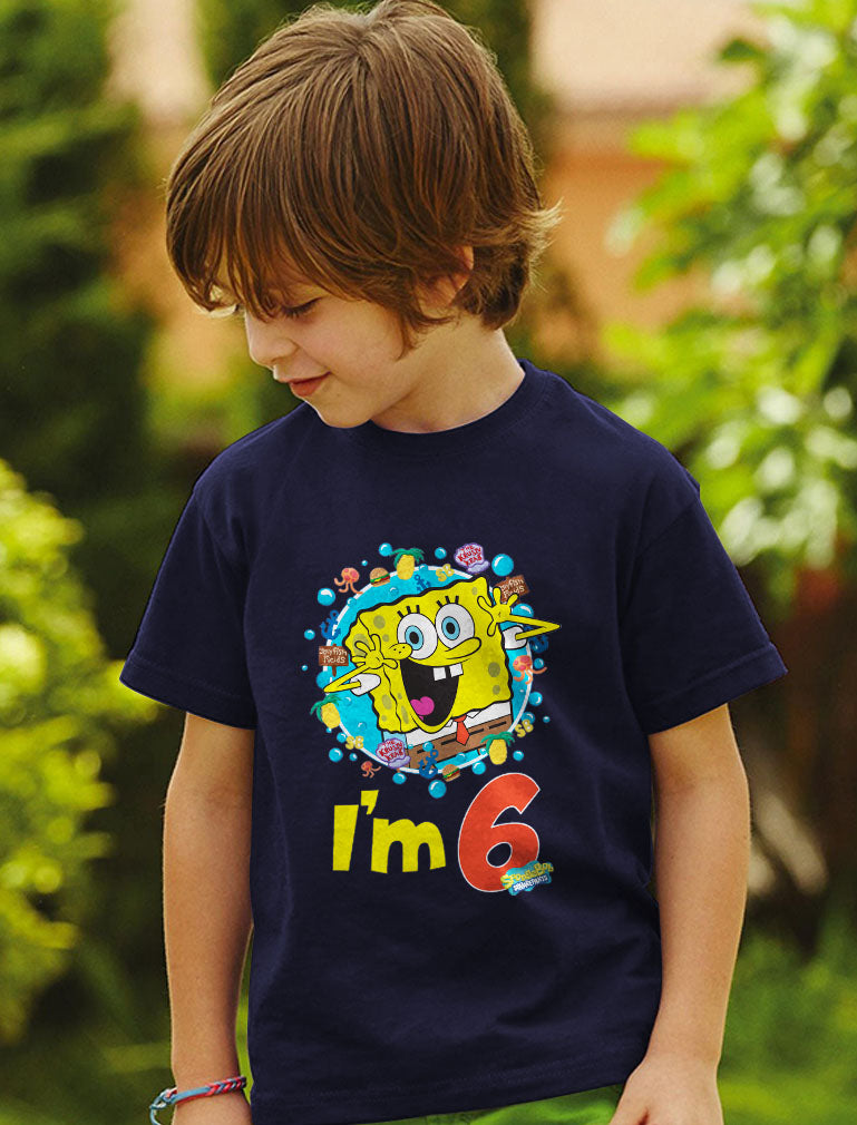 Spongebob 6th Birthday Toddler & Kids T-Shirt