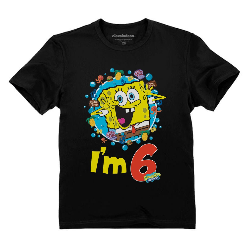 Spongebob 6th Birthday Toddler & Kids T-Shirt