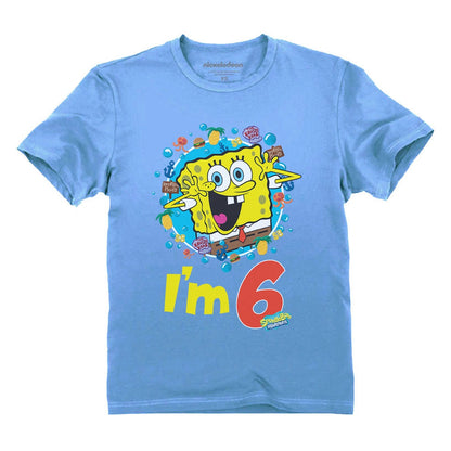 Spongebob 6th Birthday Toddler & Kids T-Shirt