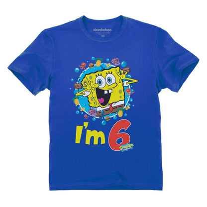 Spongebob 6th Birthday Toddler & Kids T-Shirt