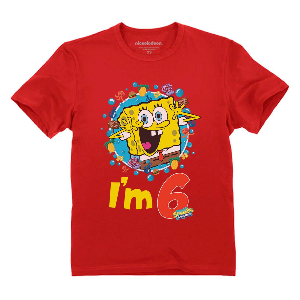 Spongebob 6th Birthday Toddler & Kids T-Shirt