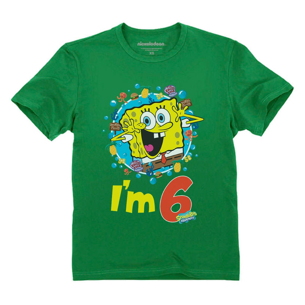 Spongebob 6th Birthday Toddler & Kids T-Shirt