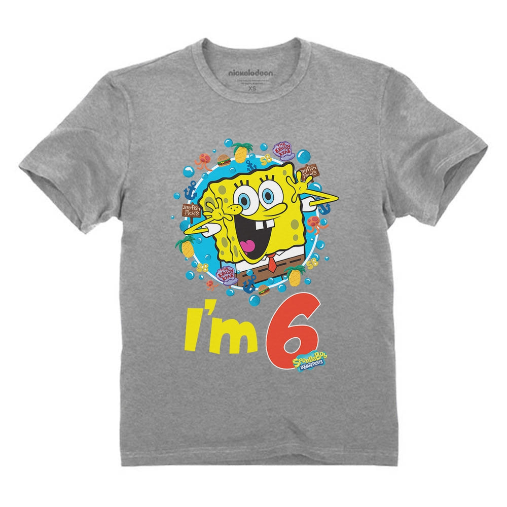 Spongebob 6th Birthday Toddler & Kids T-Shirt