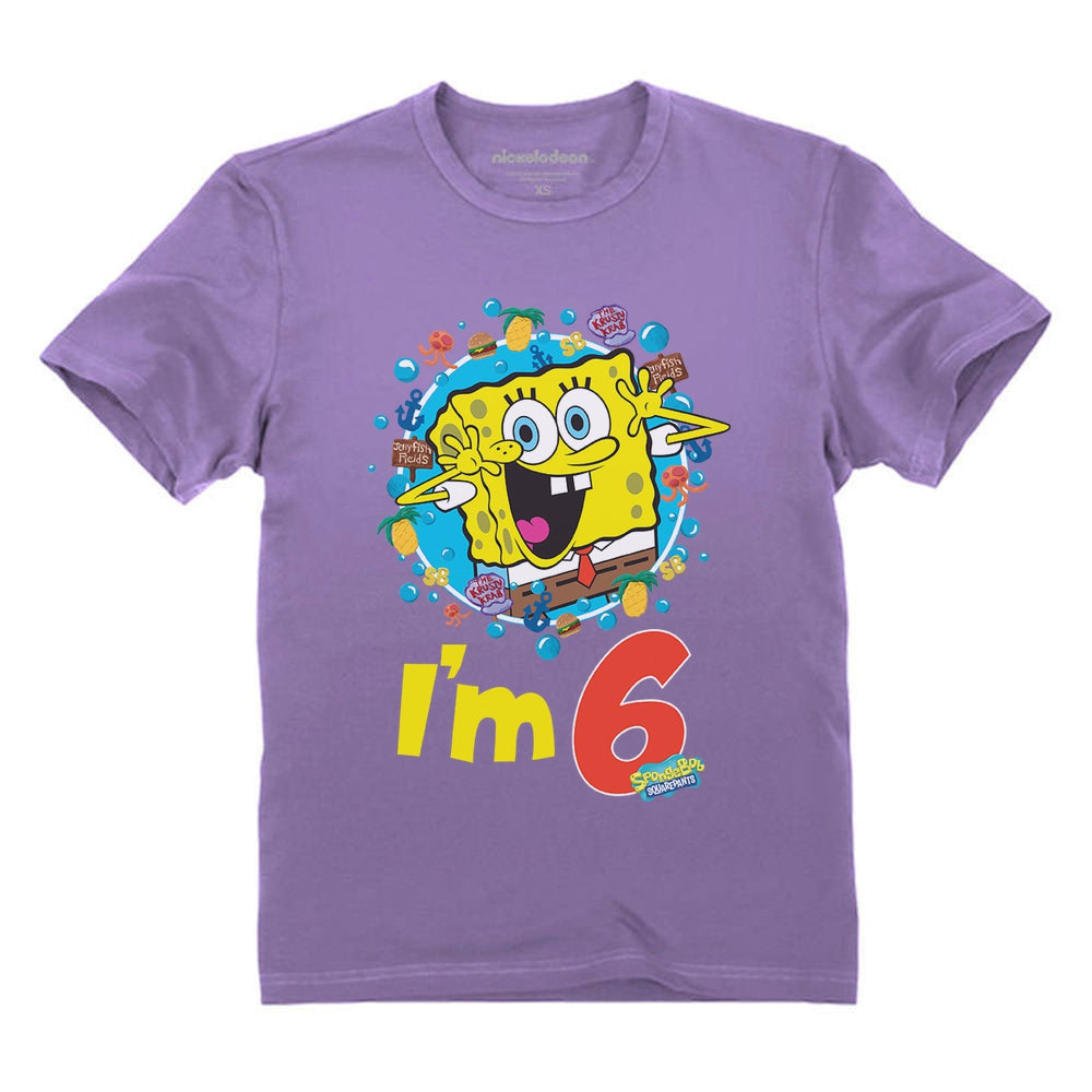 Spongebob 6th Birthday Toddler & Kids T-Shirt