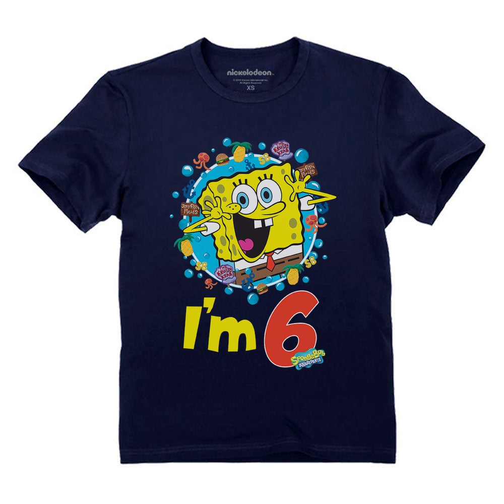Spongebob 6th Birthday Toddler & Kids T-Shirt